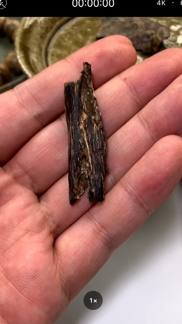 沉香手把件你****天海南大山虫漏树心1.6