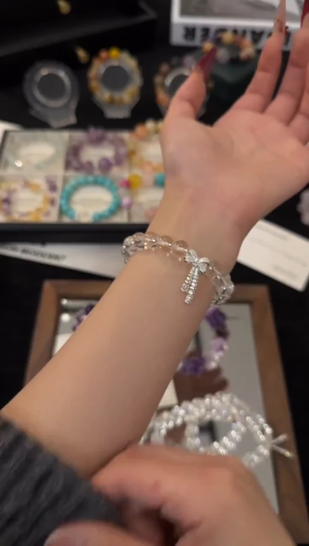 合金手链水晶白水晶x3626