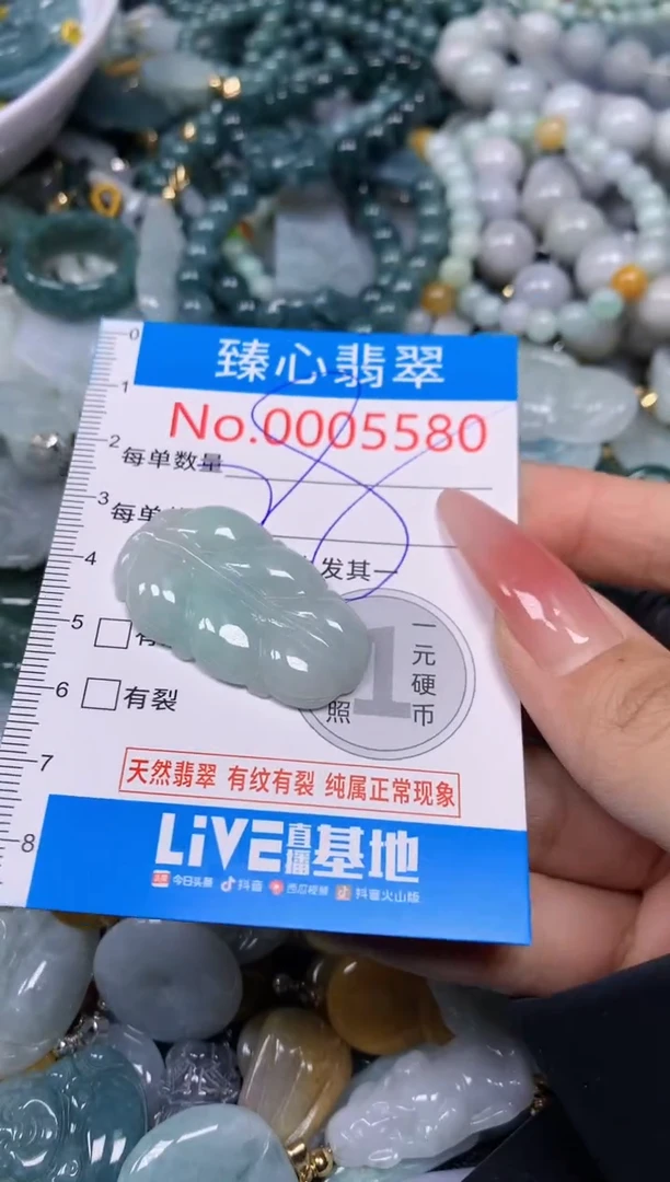 【闪购商品】翡翠颈饰未镶嵌含绳0005580