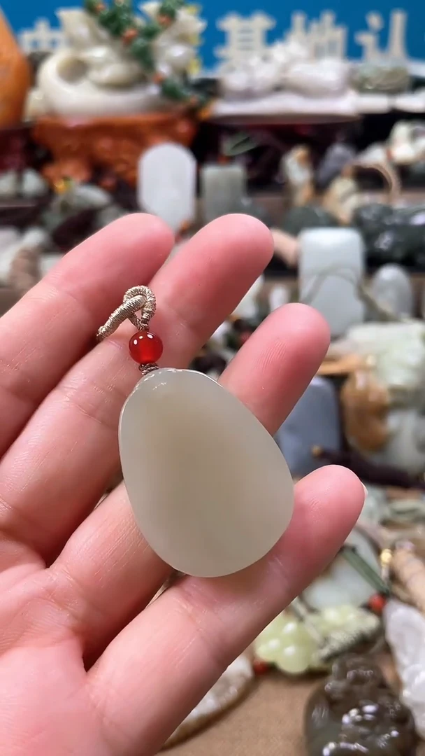 和田玉未镶嵌挂件0010