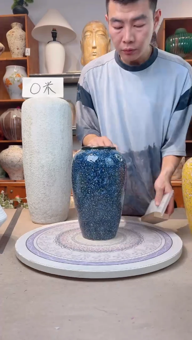 瓶陶瓷花瓶  紫水晶  中号 微瑕