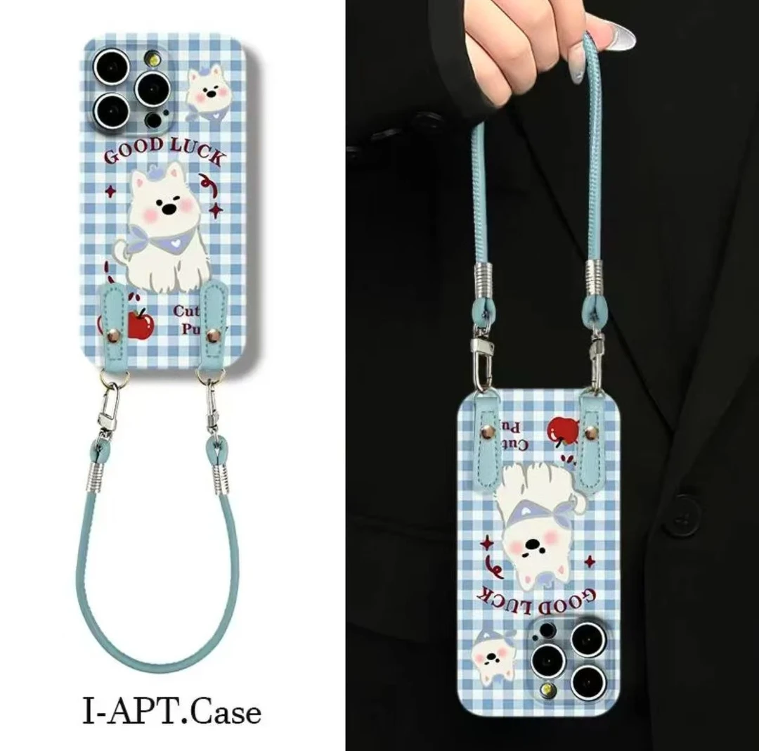 新款潮牌卡通凯蒂/西高地菲林硬壳精孔手机壳