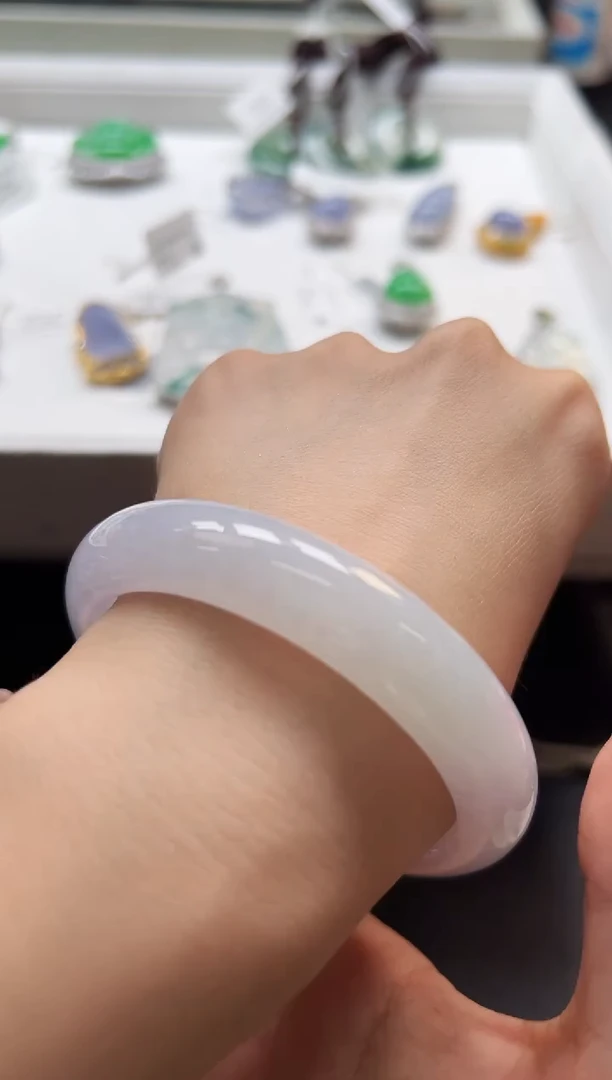 未镶嵌手镯翡翠KXZ1025 -005 圈口55-56