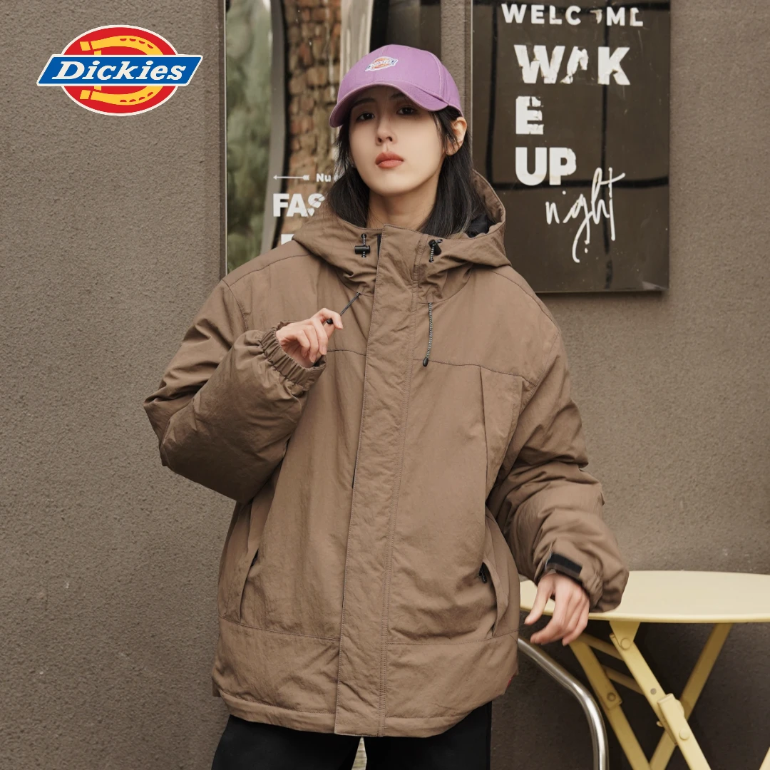 Dickies25年新品男女同款工装羽绒服连帽宽松DK0A88OT-CS