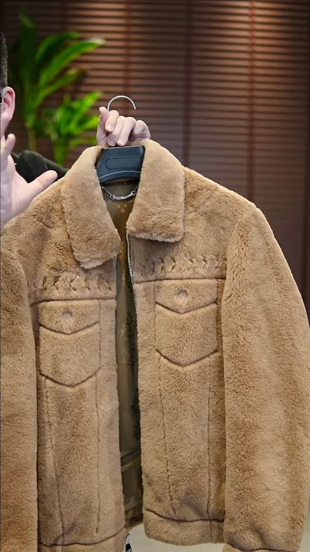 喜**品54码（160-175斤）兽王羊毛夹克