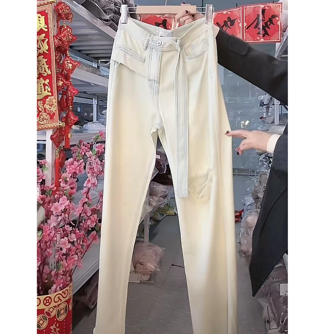 『牛仔裤Y』百搭款牛仔裤91051