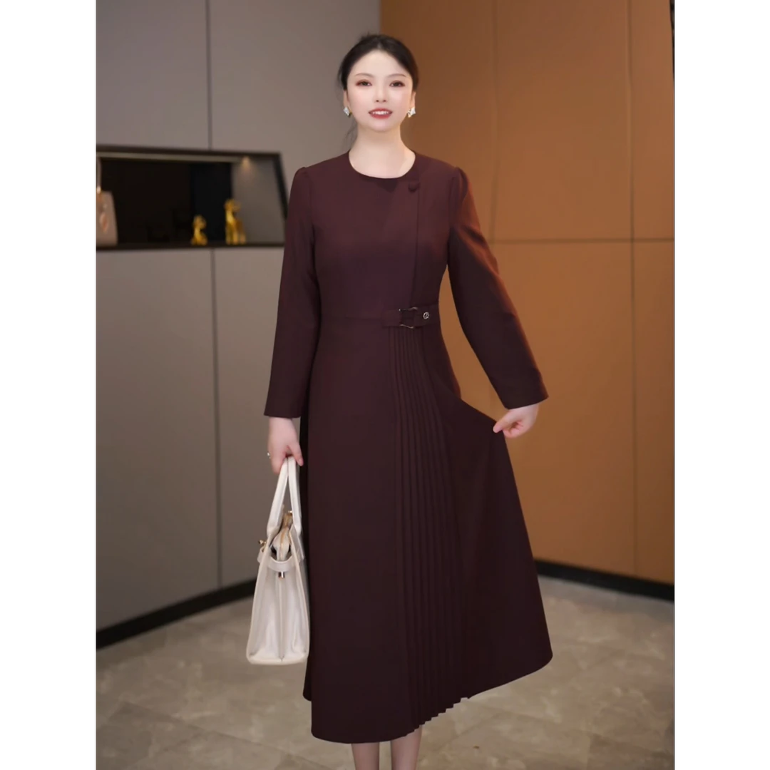 【咔尔丽丝】秋季高端大码显瘦 6410 气质时尚百搭女装连衣裙