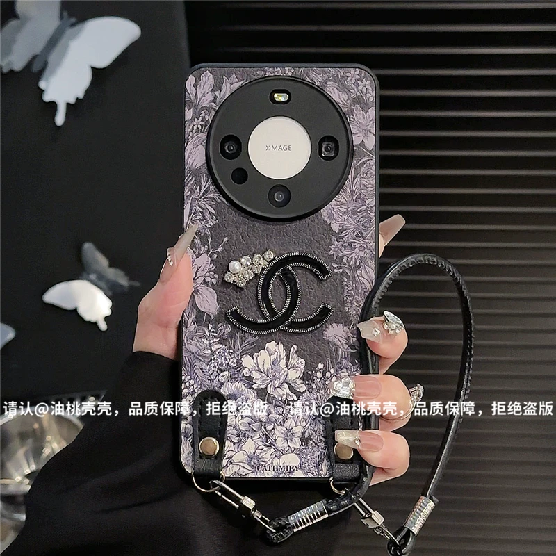 （华为Mate60系列）肤感皮纹适用华为Mate60/华为Mate60Pro手机壳潮