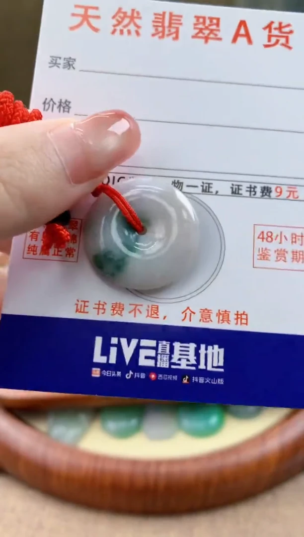 颈饰未镶嵌翡翠天然A货翡翠挂件