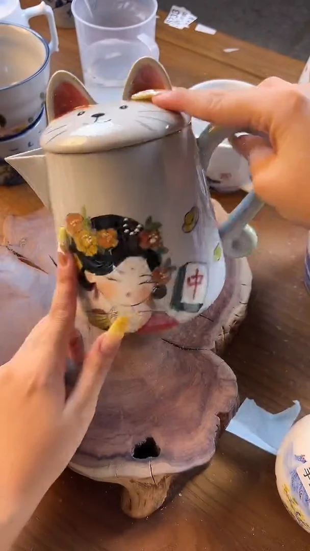 杯子725高白泥杯子