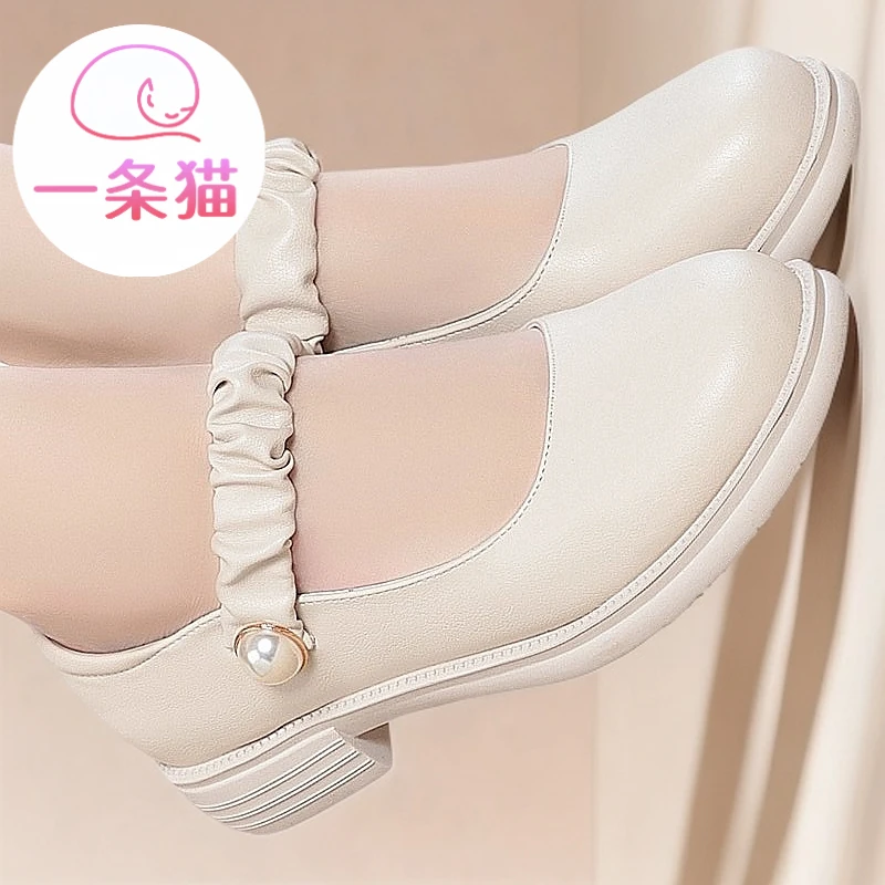 一条猫复古单鞋玛丽珍软皮软底圆头日系大头春秋jk小皮鞋百搭女鞋