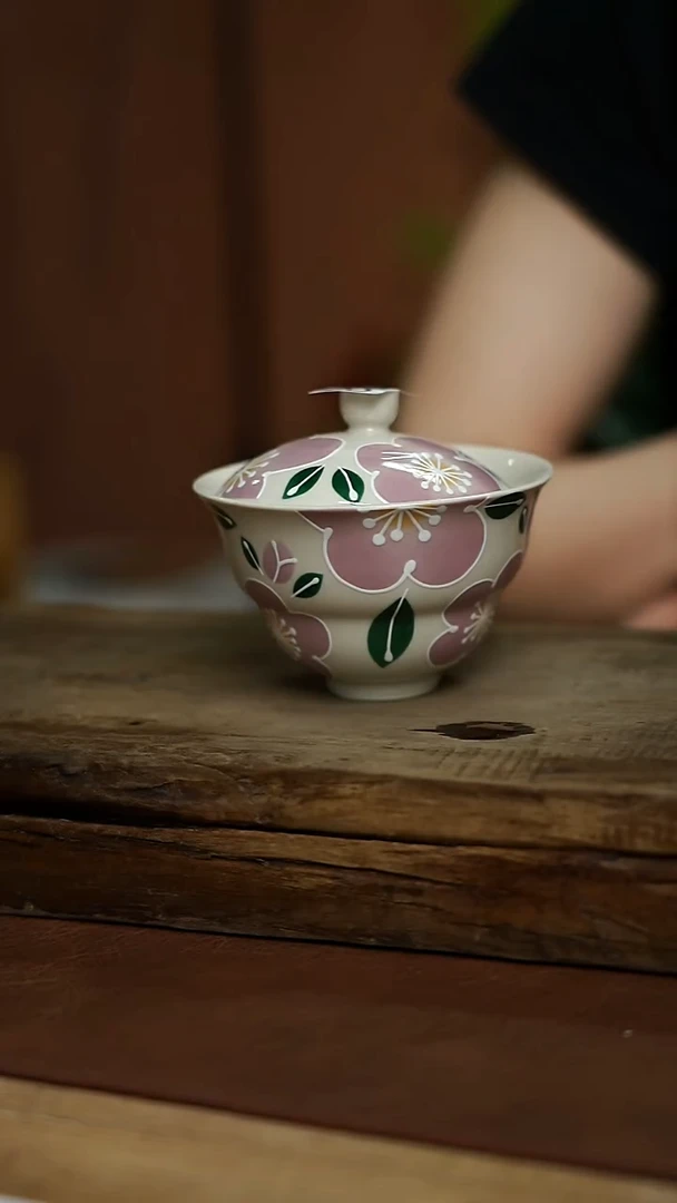 福利！！设计师系列  樱花盖碗