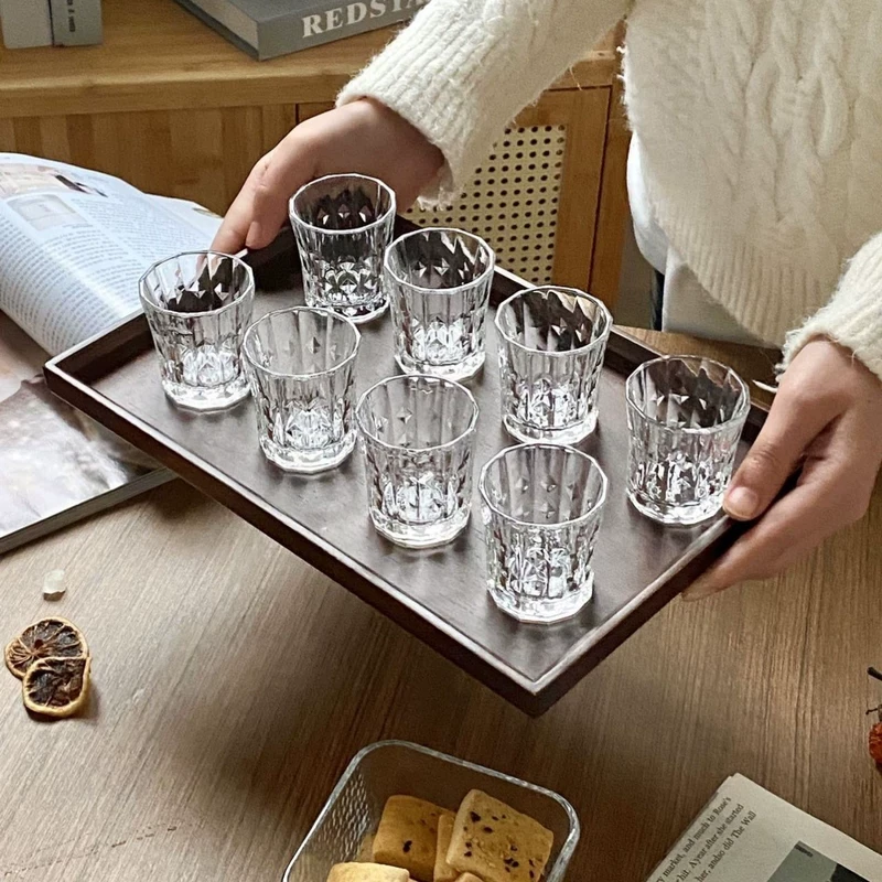 【八只装】INS风精致玻璃白酒杯分酒器家用酒盅小号玻璃酒具烈酒杯