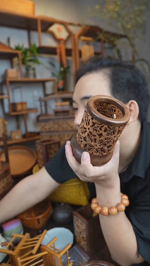 摆件核桃3号茶道筒234325235634563467456