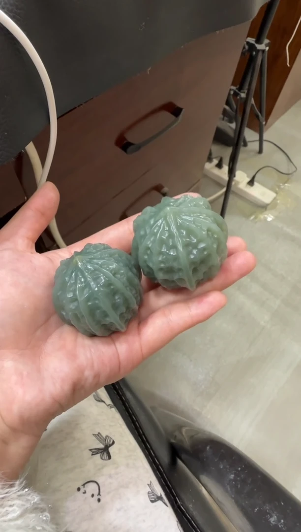 未镶嵌和田玉把件且末蓝手把件（产地直发）