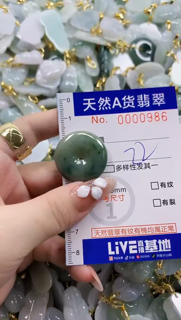 颈饰未镶嵌翡翠天然A货翡翠