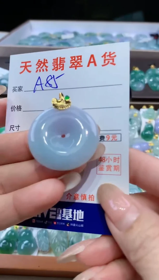 颈饰未镶嵌翡翠天然翡翠A货挂件