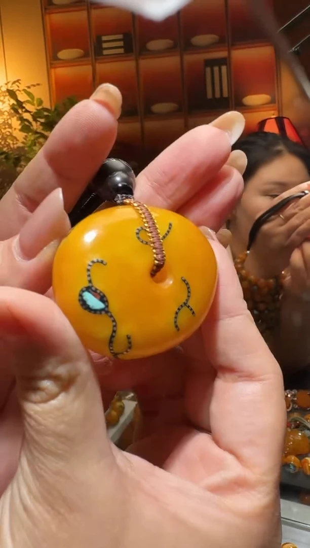 蜜蜡颈饰未镶嵌4655天然蜜蜡珠宝奇石全都保真