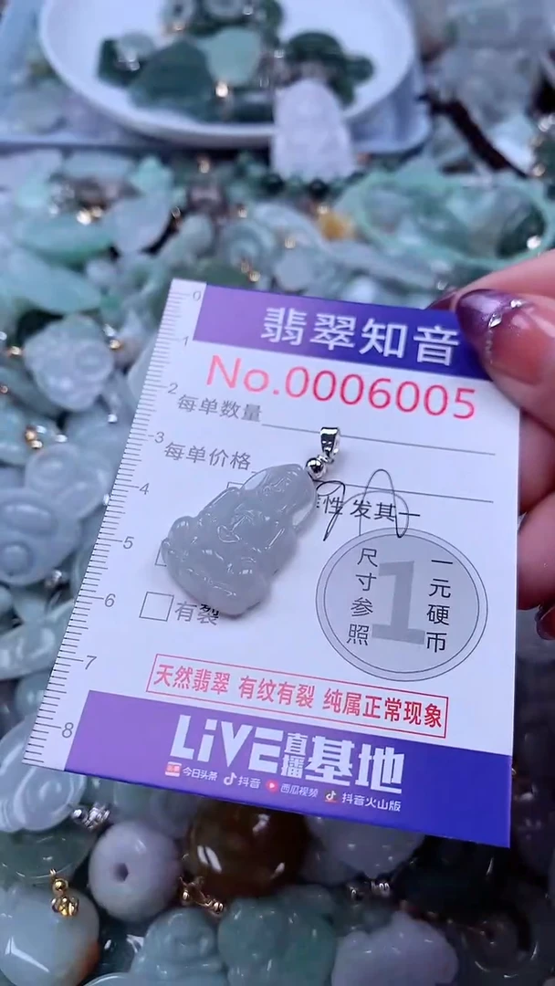 翡翠未镶嵌吊坠(不含链)6005