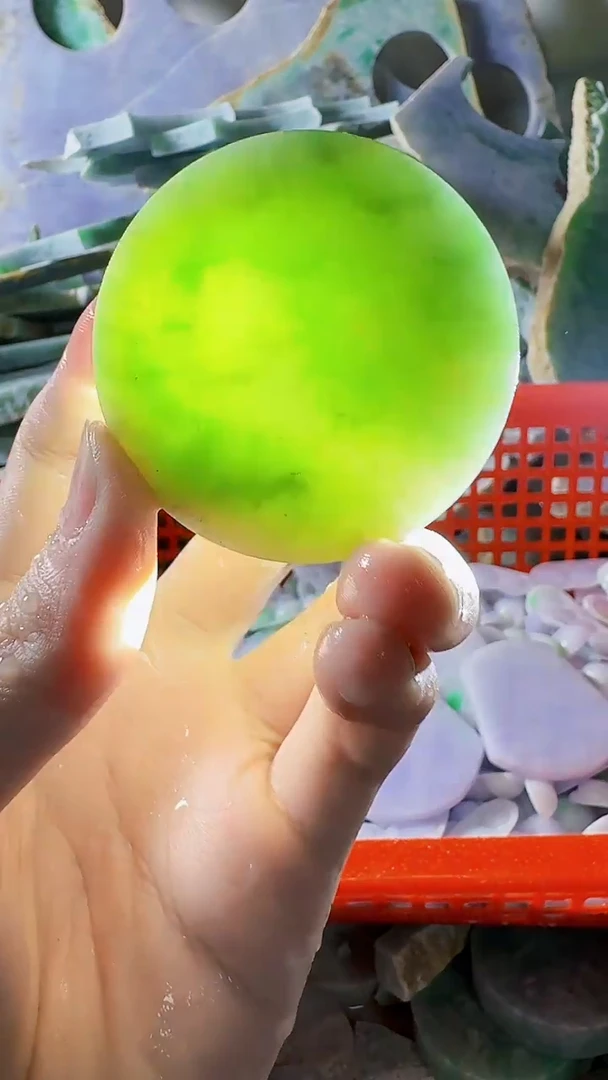 翡翠裸石缅甸翡翠A货文8345