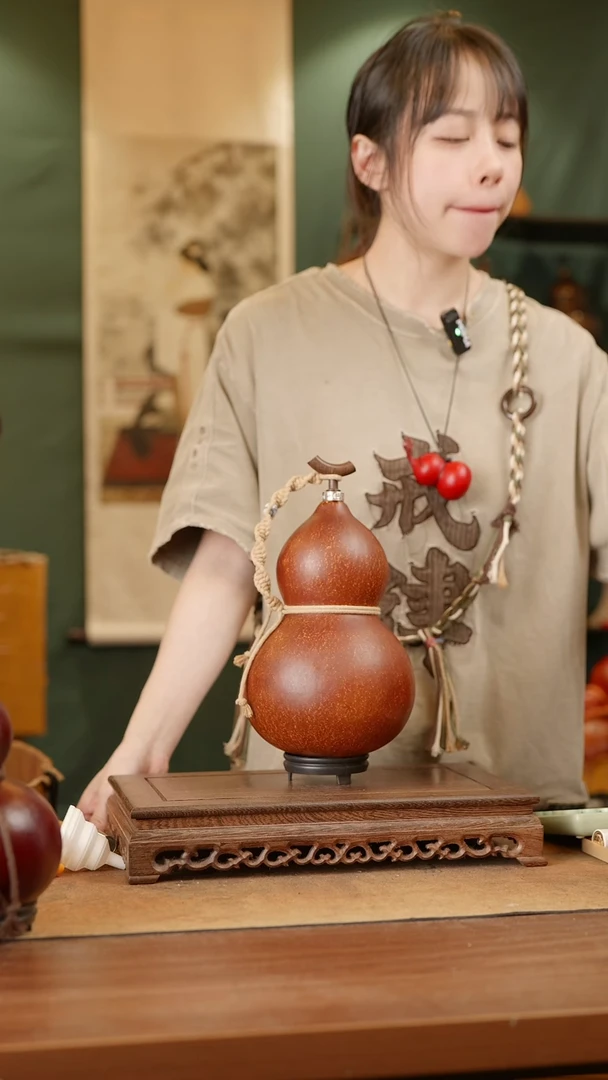 344号精品天然大漆酒葫芦一物一拍~