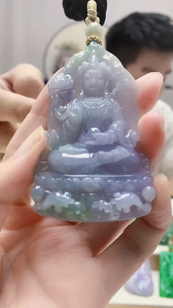 未镶嵌定制翡翠5028zm-毛货挂件155