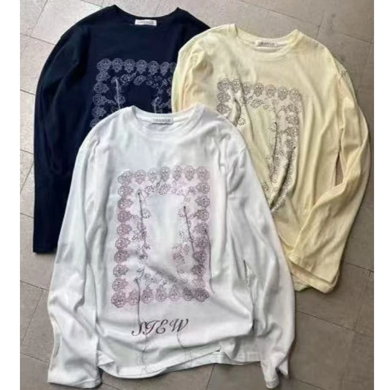 十三行Orange-夏季福秒舒适透气内搭长袖上衣#80562