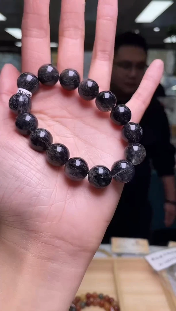 未镶嵌手链水晶13±/x-695【黑发晶