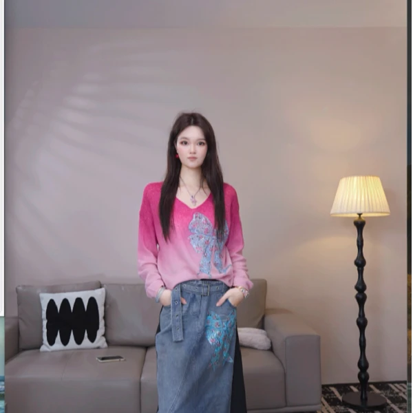 TCH私服秋冬时尚休闲风烫钻淑女打底衫女内搭秋冬高档第一名