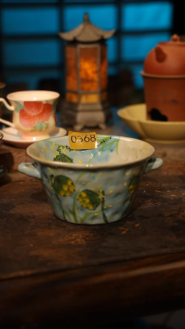 陶瓷景德镇高温釉下彩手工手绘款式@A0368@