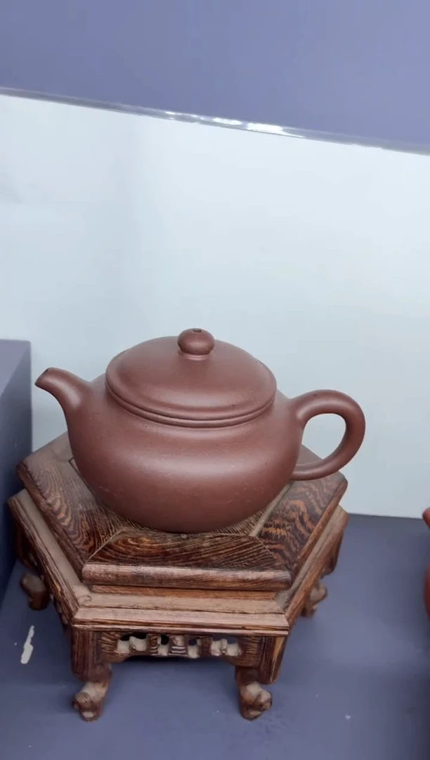 茶壶紫砂台西紫泥 永福莲子