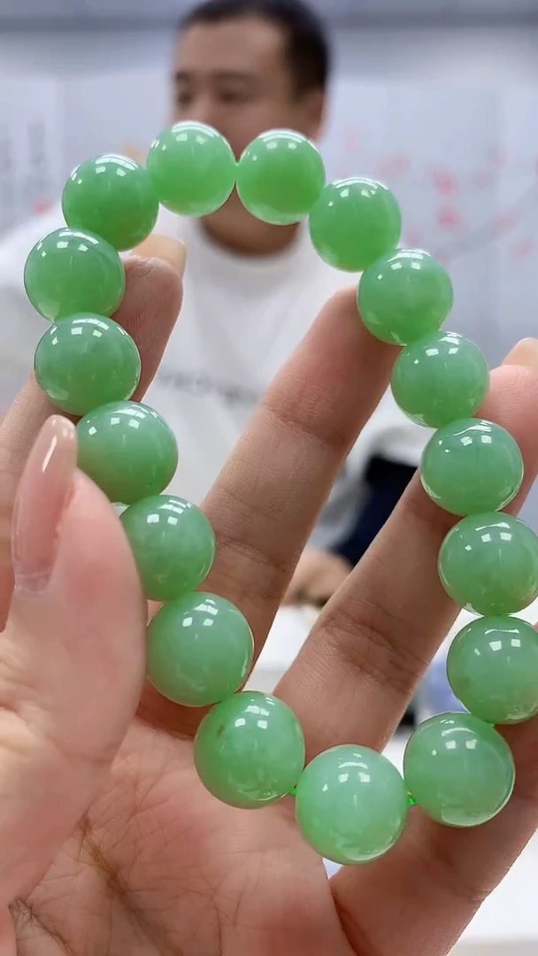 定制翡翠未镶嵌4898xx-毛货手串259