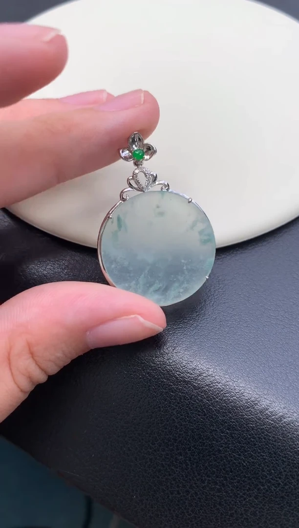 18K金镶嵌摆件翡翠48小时鉴赏期 退货不扣服务费