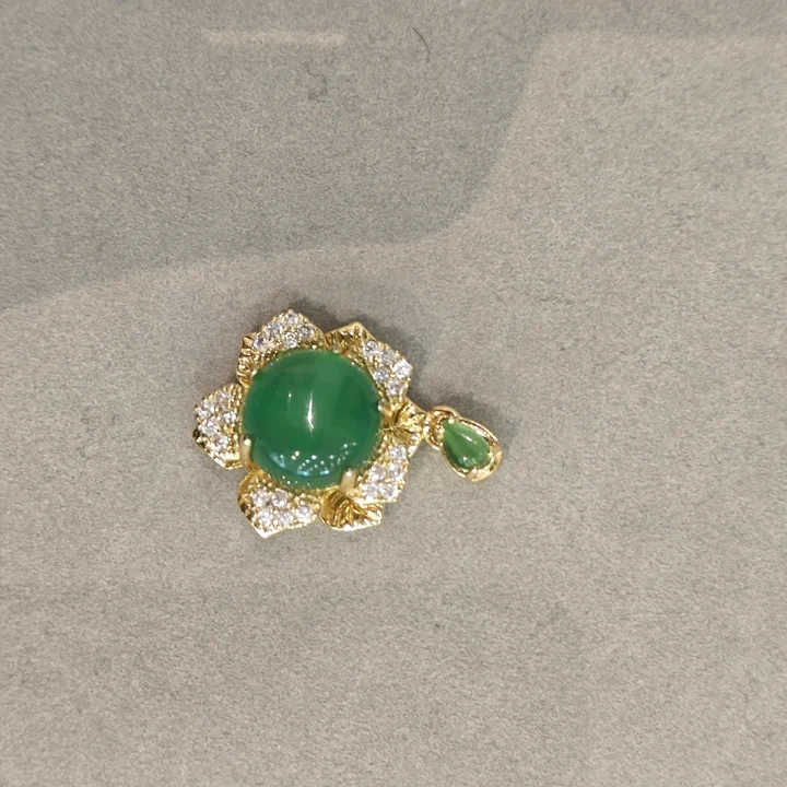 玉髓花吊坠 赠链-527006