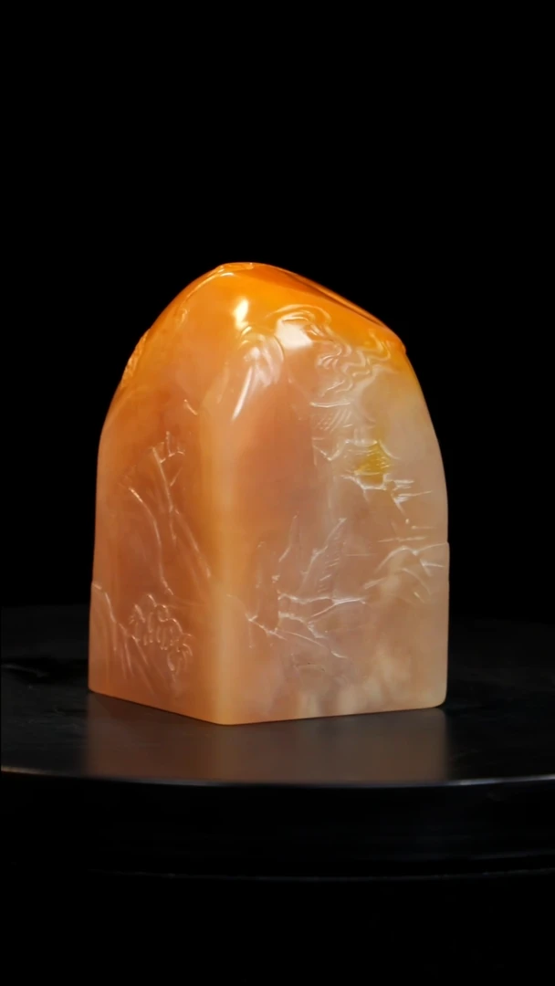 昌化石田黄玻璃冻