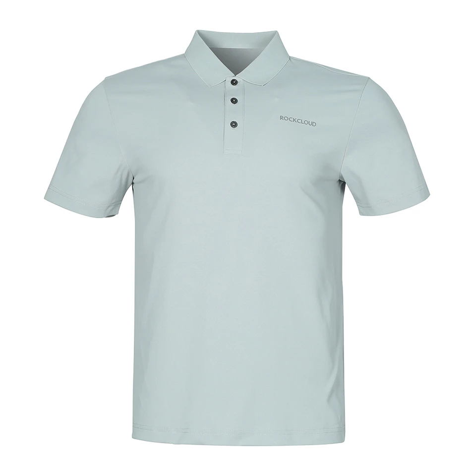 RockCloud/岩云新款男士户外吸湿速干弹力翻领珠地短袖Polo衫