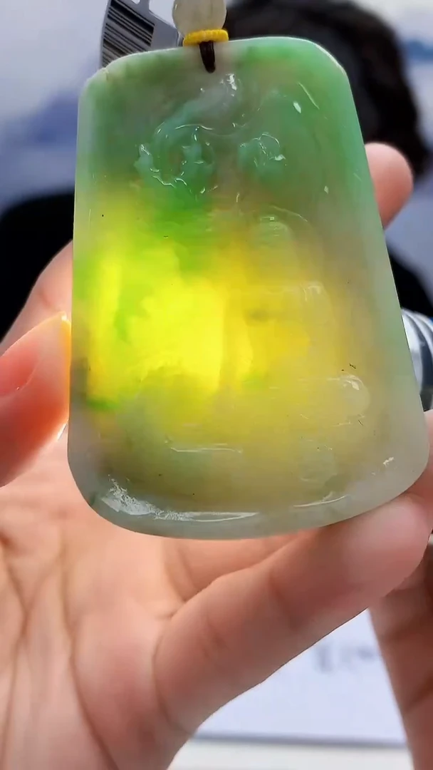 未镶嵌定制翡翠5145lr-毛货挂件193