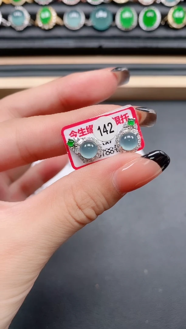 翡翠戒指银S925镶嵌1111111