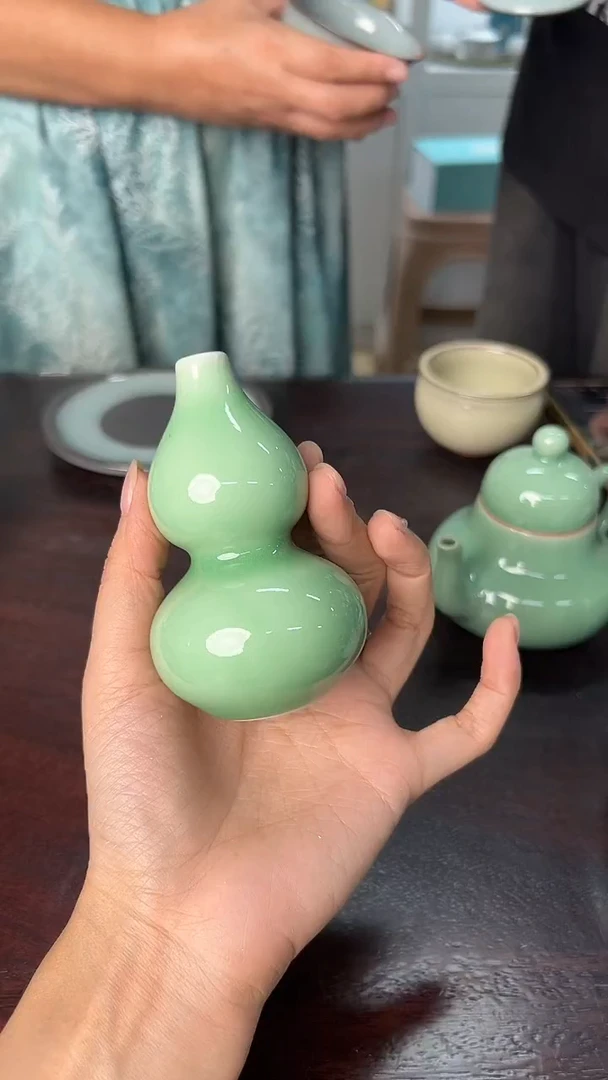 龙泉云间青瓷小米茶器