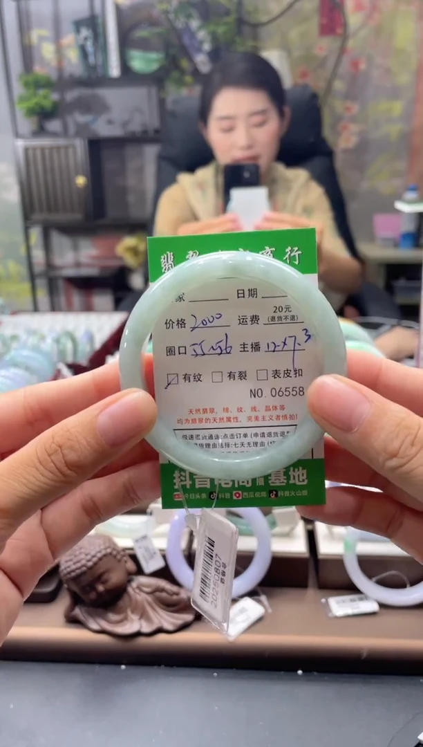 未镶嵌手镯翡翠06558***
