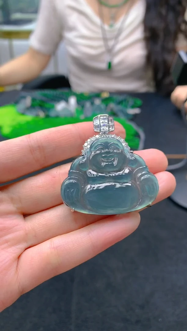 翡翠未镶嵌颈饰天然A货翡翠