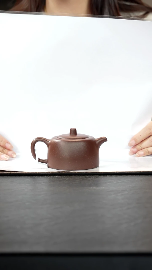 茶壶紫砂老紫泥景舟矮井栏200cc