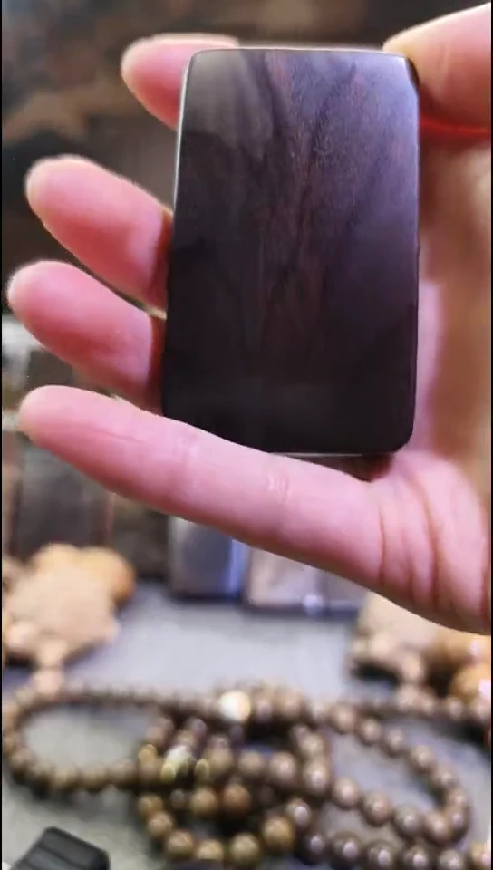 金丝楠无事牌手把件