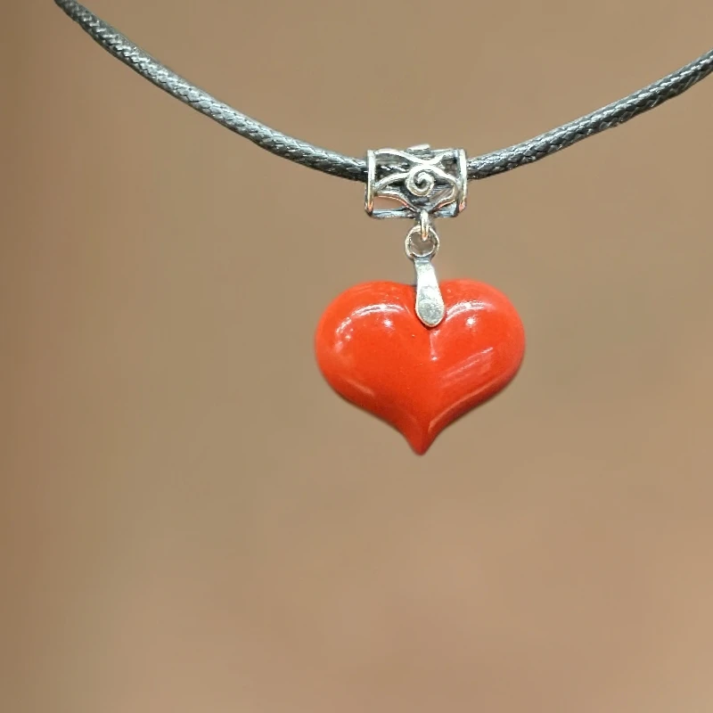 含辰砂工艺品赤丹红砂复古款925银配饰吊坠