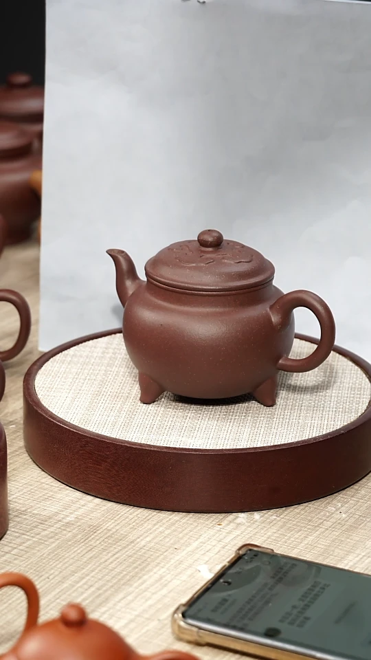 【闪购商品】紫砂茶壶底槽清大彬如意瑕疵壶