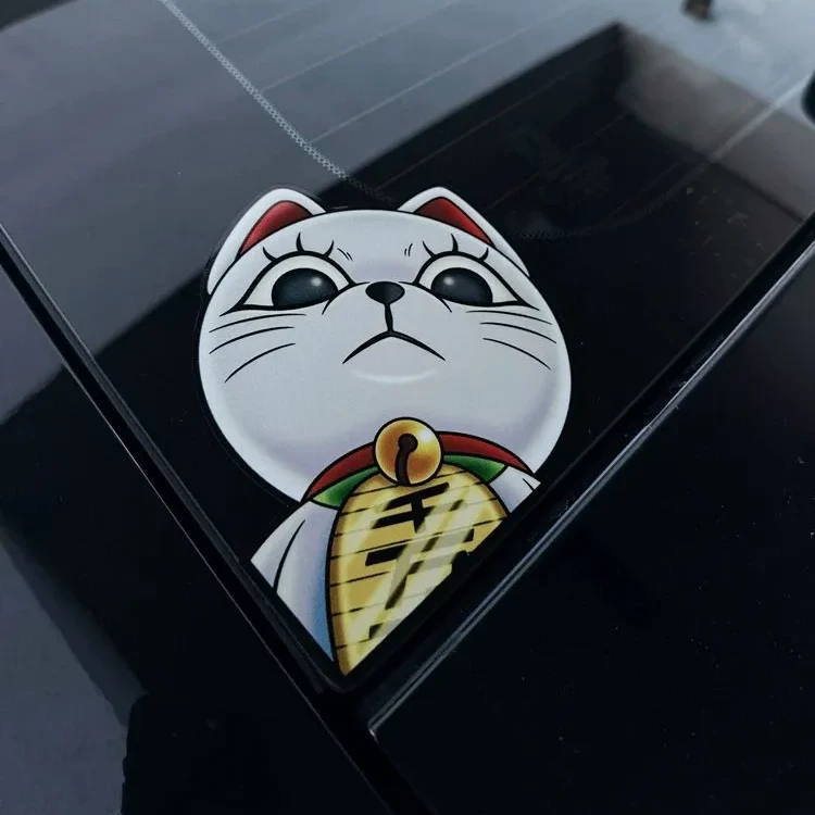 招财猫胆大党高速婆婆车贴风挡贴可爱卡通动漫创意个性天窗贴纸