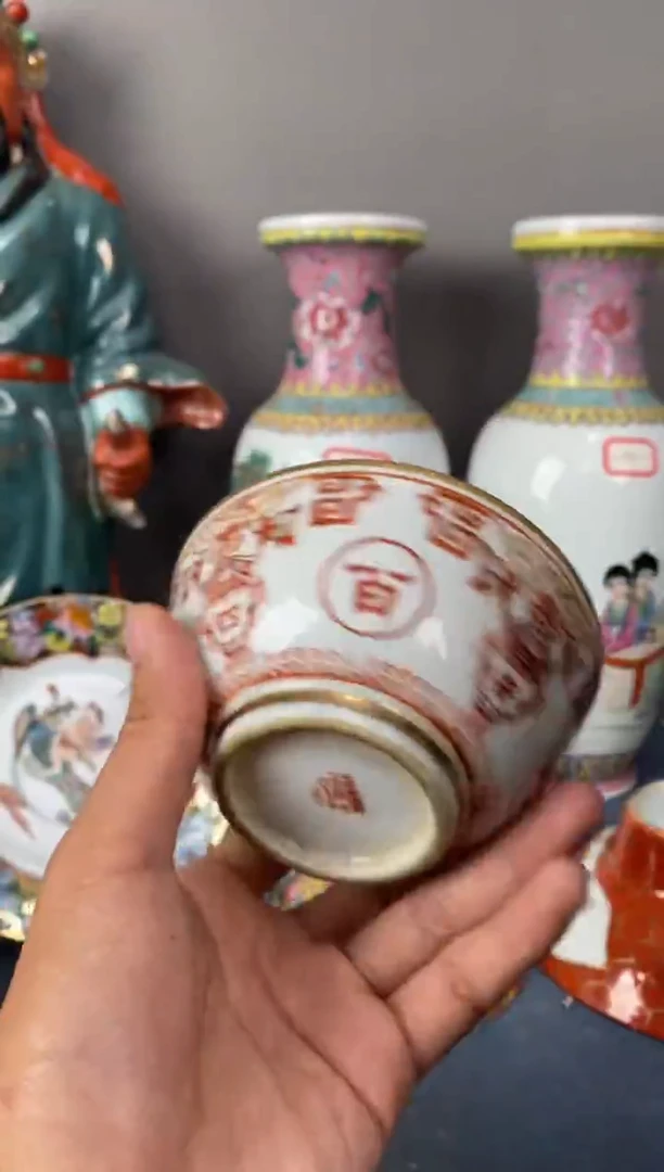 摆件陶567精品老厂瓷器（煤窑烧制）