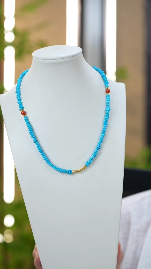 未镶嵌绿松石项链秒拍号13