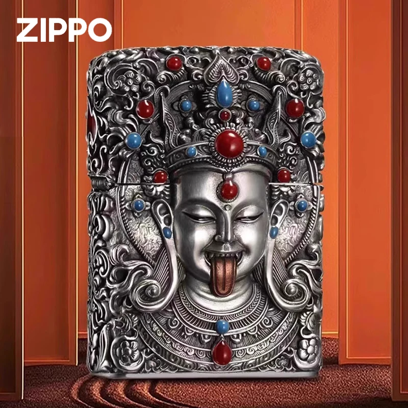 ZIPPO/之宝打火机重甲机扎基拉姆 男士立体银色DYX1H1F1