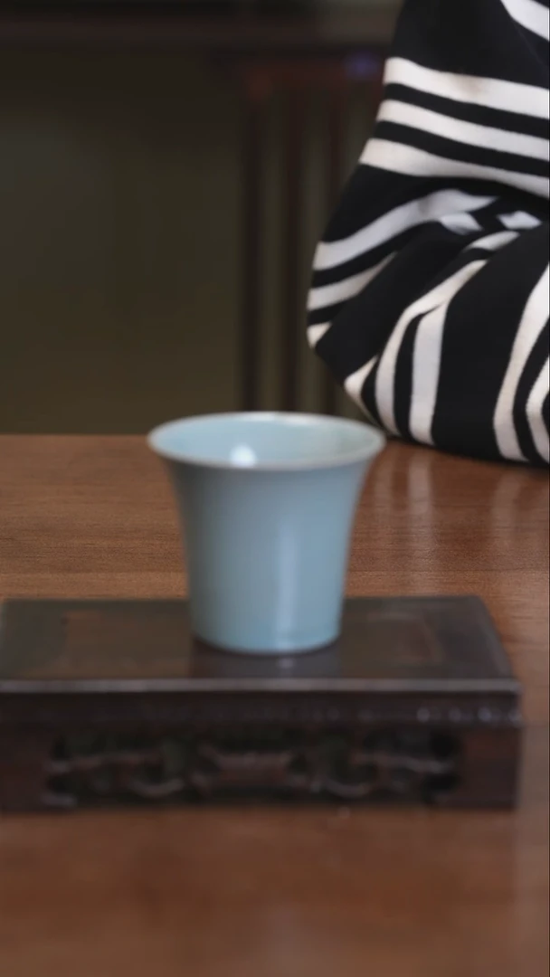 【闪购商品】清凉寺原产地仿古釉撇口闻香杯